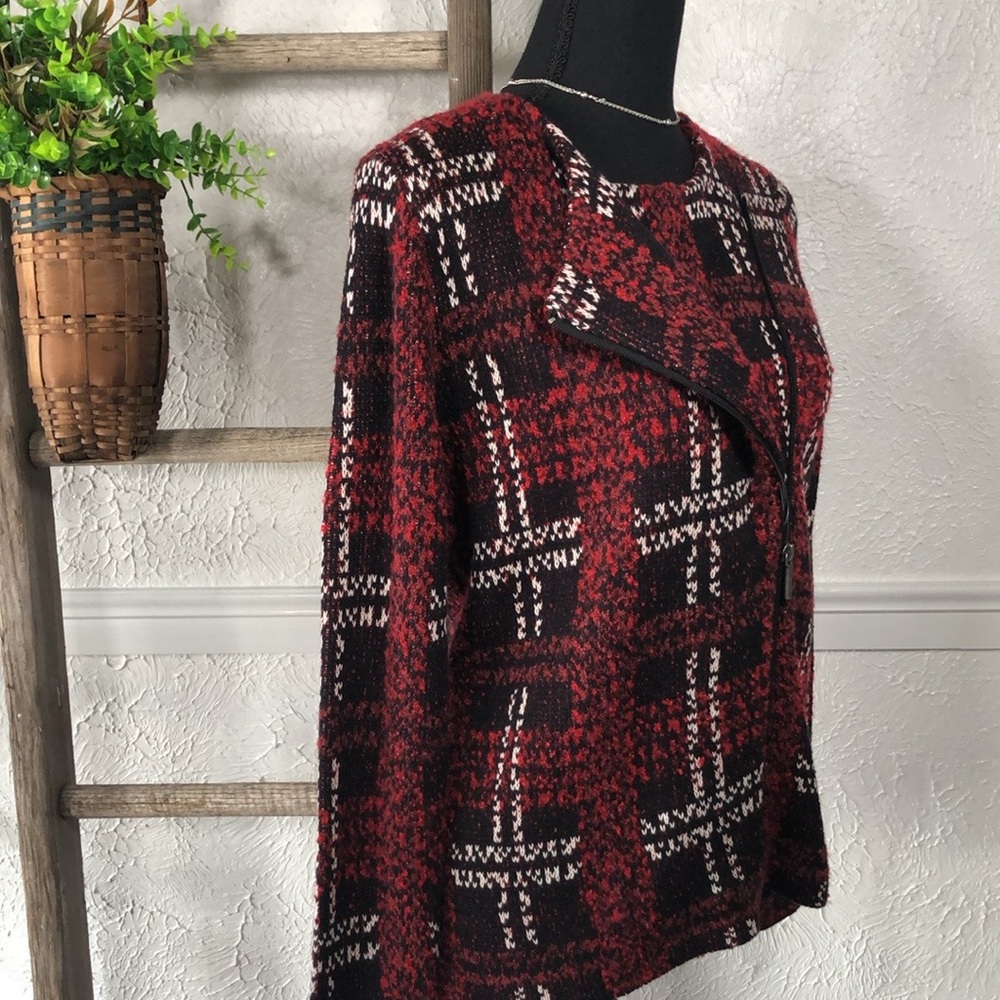 CHAPS Jacket Blazer Plaid Zip Up Multi Style Jacket Casual Business NWT - Picture 5 of 16